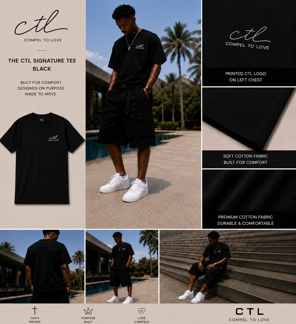 The CTL Signature Tee – Black